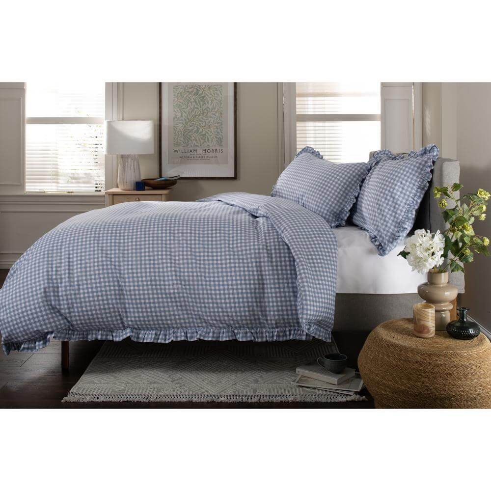 Deyongs Gingham Frill Duvet Set